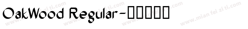 OakWood Regular字体转换
